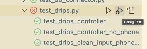 Tests Tab Debugger
