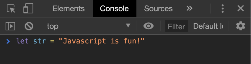 Dev Tools Console Dev Tools Console