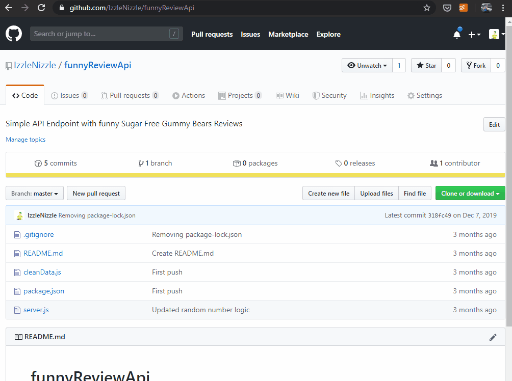 Create a branch in github