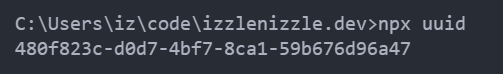 Generate UUID Generate UUID